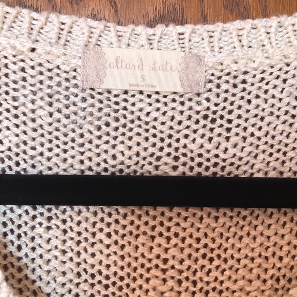 Distressed Cream Sweater—Altar’d State - Picture 3 of 5